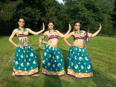 Mooie Indiaanse danseressen
